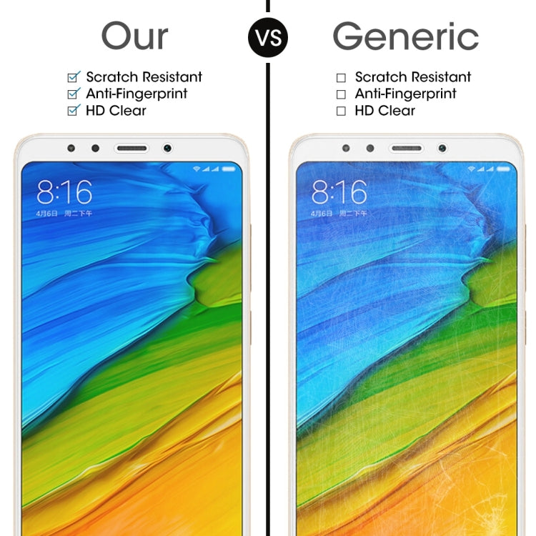 50 PCS for  Xiaomi Redmi 5 0.26mm 9H Surface Hardness 2.5D Explosion-proof Tempered Glass Screen Film, No Retail Package