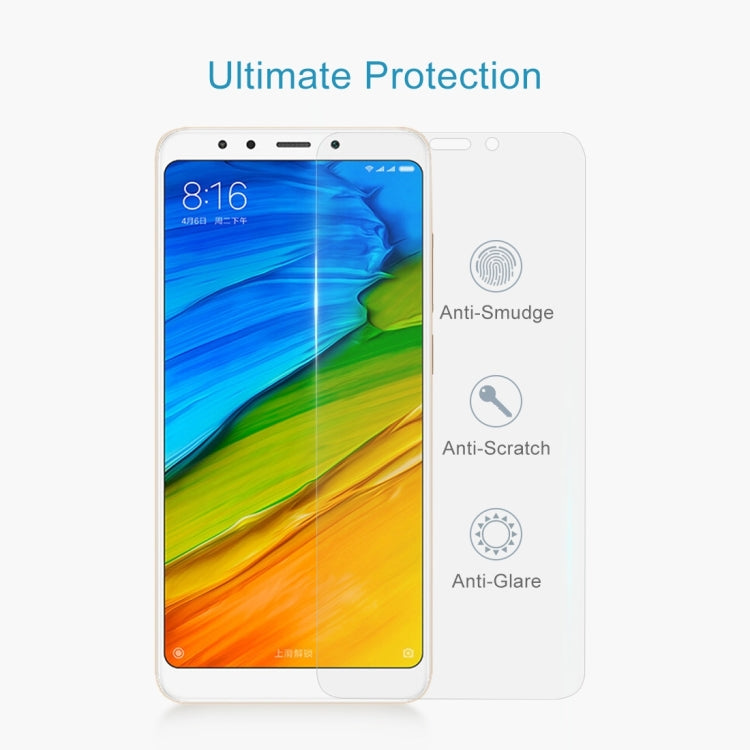 50 PCS for  Xiaomi Redmi 5 0.26mm 9H Surface Hardness 2.5D Explosion-proof Tempered Glass Screen Film, No Retail Package