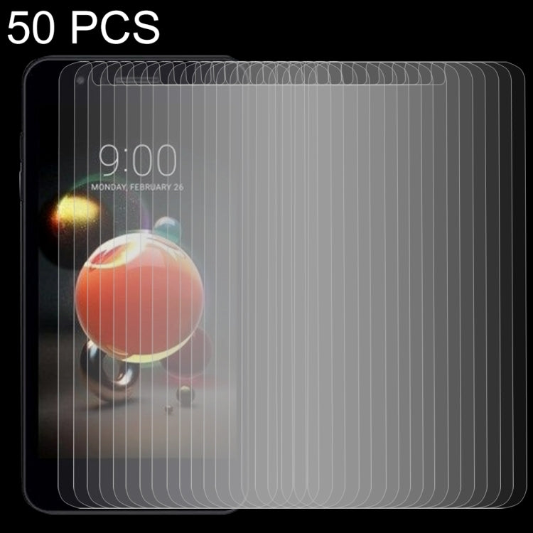 50 PCS for LG K8 (2018) 0.26mm 9H Surface Hardness 2.5D Explosion-proof Tempered Glass Screen Film, No Retail Package