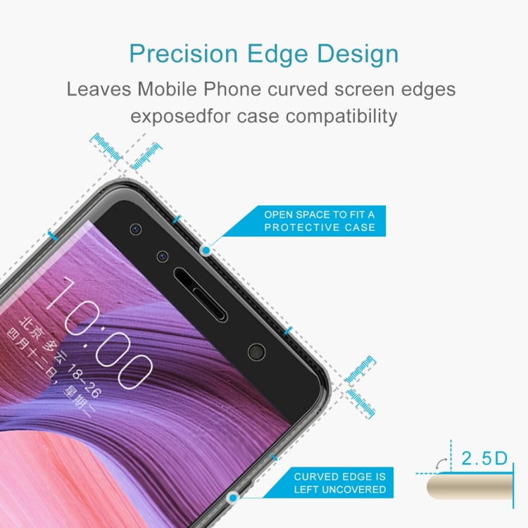 For ZTE Blade A3 (2017) 0.26mm 9H Surface Hardness 2.5D Explosion-proof Tempered Glass Screen Film