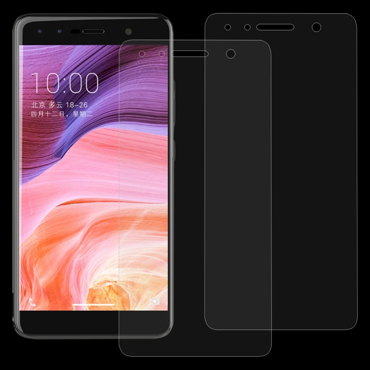 2 PCS for ZTE Blade A3 (2017) 0.26mm 9H Surface Hardness 2.5D Explosion-proof Tempered Glass Screen Film