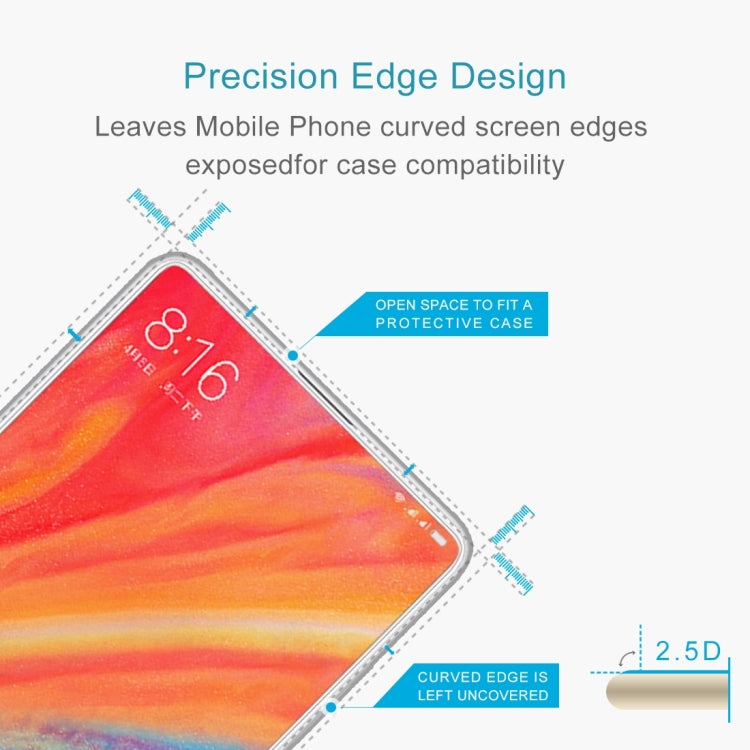 2 PCS for  Xiaomi Mi Mix 2s 0.26mm 9H Surface Hardness 2.5D Explosion-proof Tempered Glass Screen Film