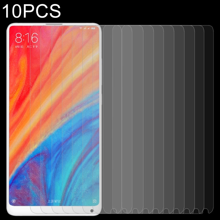10 PCS for  Xiaomi Mi Mix 2s 0.26mm 9H Surface Hardness 2.5D Explosion-proof Tempered Glass Screen Film