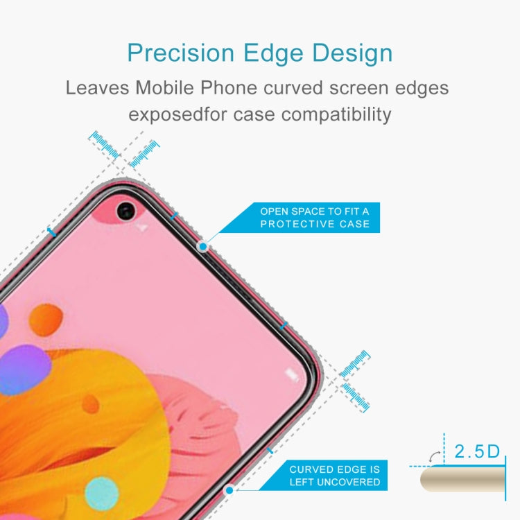 100 PCS 0.26mm 9H 2.5D Tempered Glass Film for Huawei nova 5/Nova 5 pro