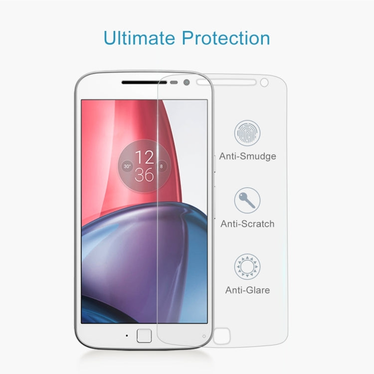 100 PCS for Motorola Moto G4 Plus 0.3mm 9H Surface Hardness 2.5D Explosion-proof Non-full Screen Tempered Glass Screen Film