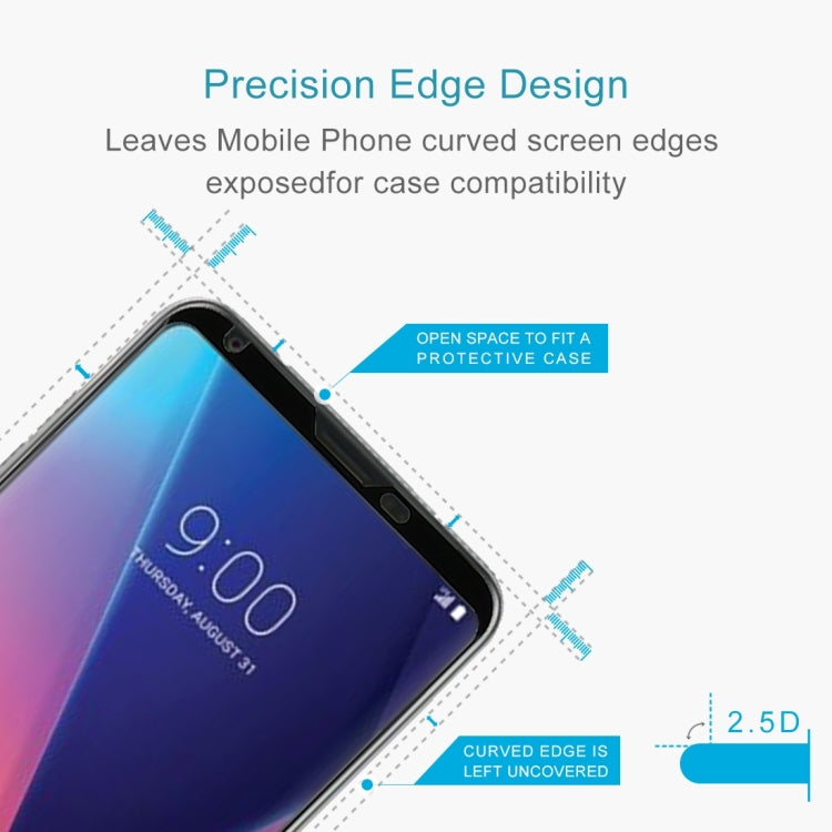 25 PCS 9H 3D Full Screen Tempered Glass Film for Sony Xperia XZ1 Compact (Black)