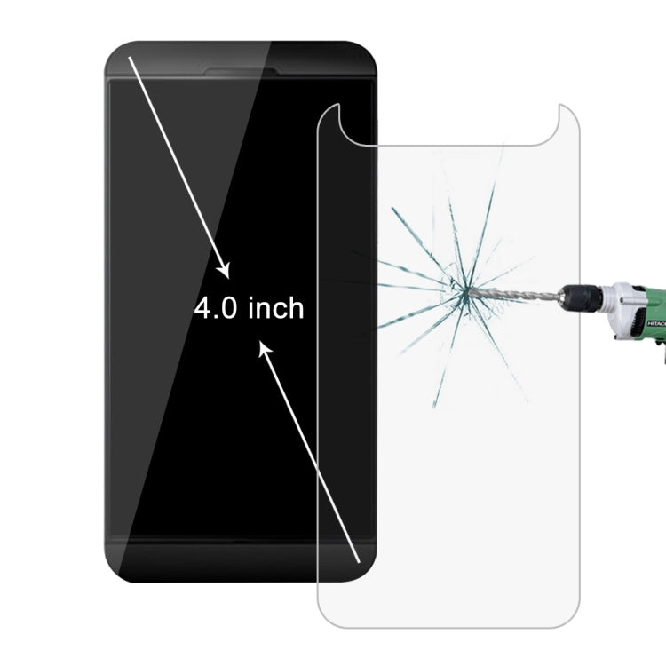 2 PCS 4.0 inch Mobile Phone 0.26mm 9H Surface Hardness 2.5D Explosion-proof Tempered Glass Screen Protector Film