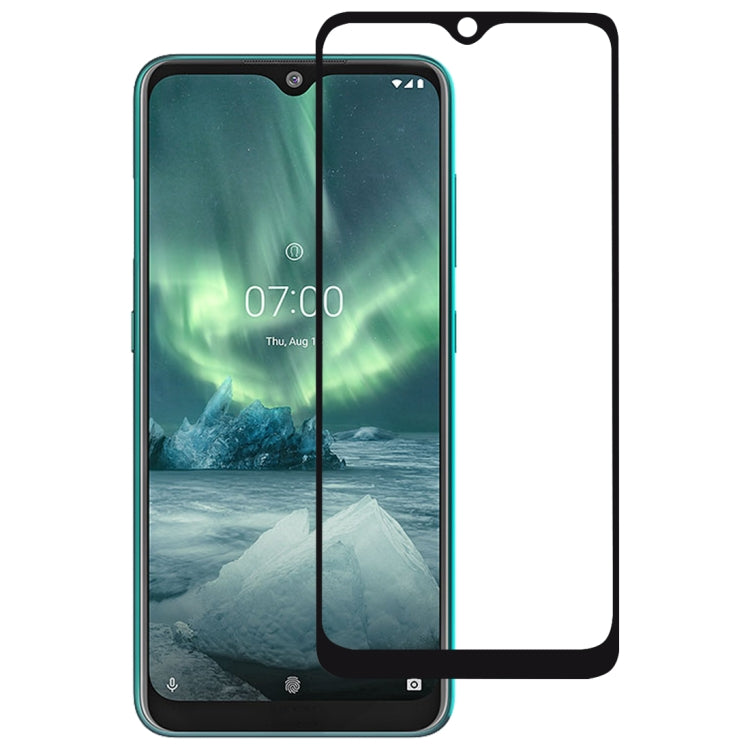 For Nokia 7.2 Full Glue Full Cover Screen Protector Tempered Glass film