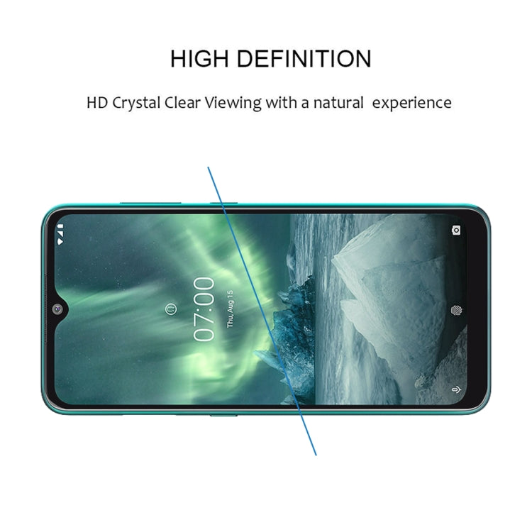 For Nokia 7.2 Full Glue Full Cover Screen Protector Tempered Glass film