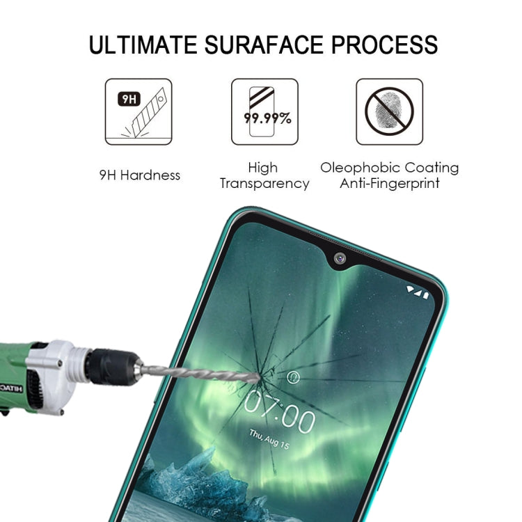 For Nokia 7.2 Full Glue Full Cover Screen Protector Tempered Glass film