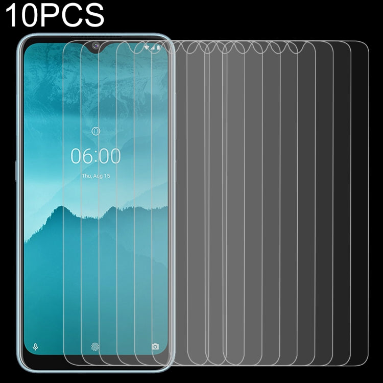 10 PCS For Nokia 6.2 2.5D Non-Full Screen Tempered Glass Film