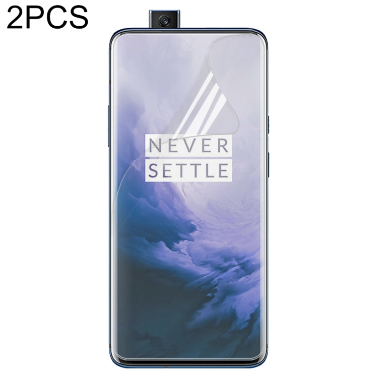 2 PCS 0.3mm TPU Full Screen Protection Soft film for Oneplus 7 Pro
