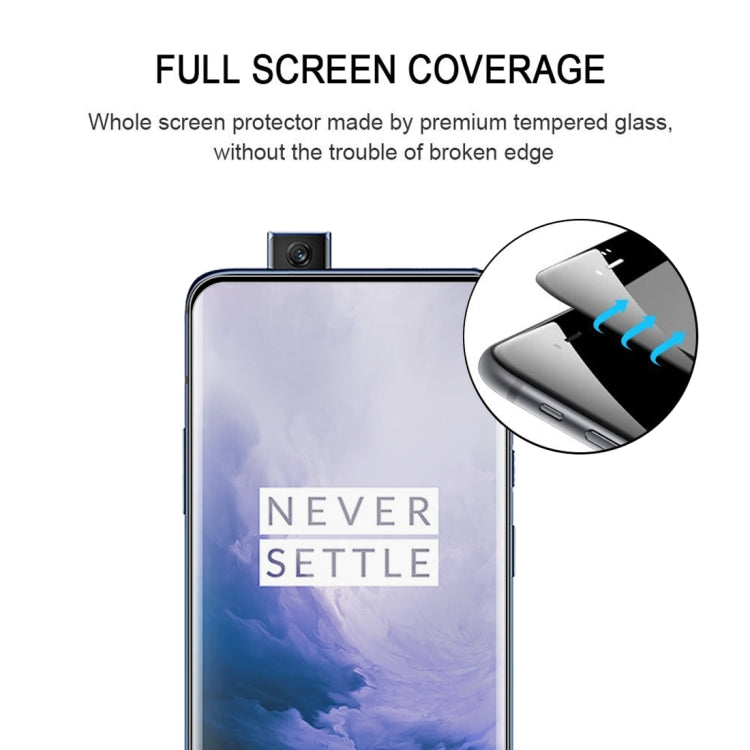 25 PCS 9H Full Screen Curved Edge Tempered Glass Film for OnePlus 7 Pro