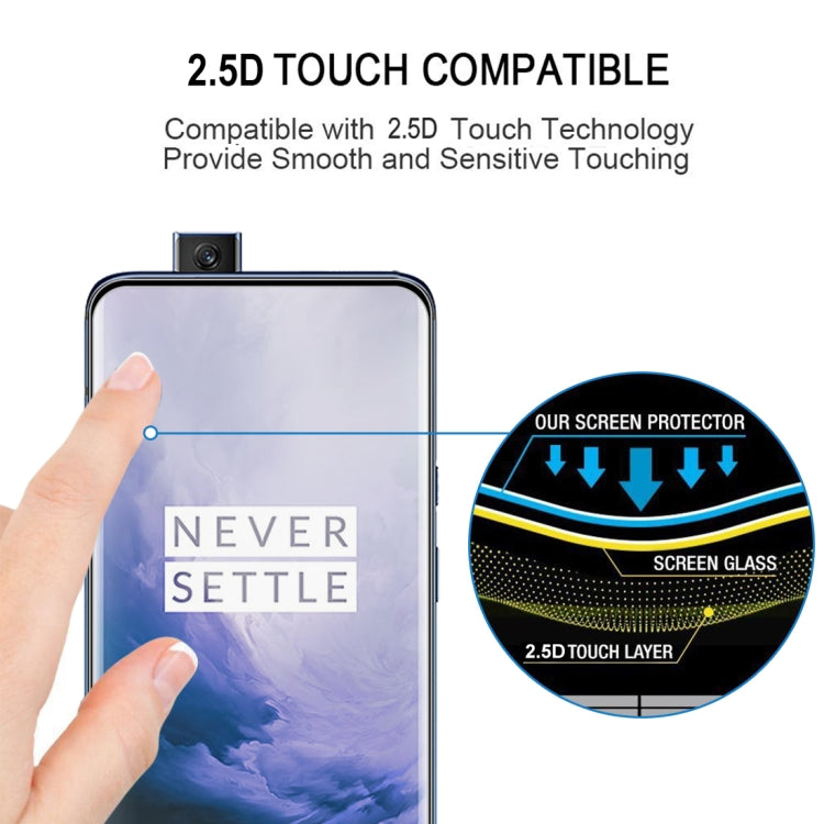 25 PCS 9H Full Screen Curved Edge Tempered Glass Film for OnePlus 7 Pro