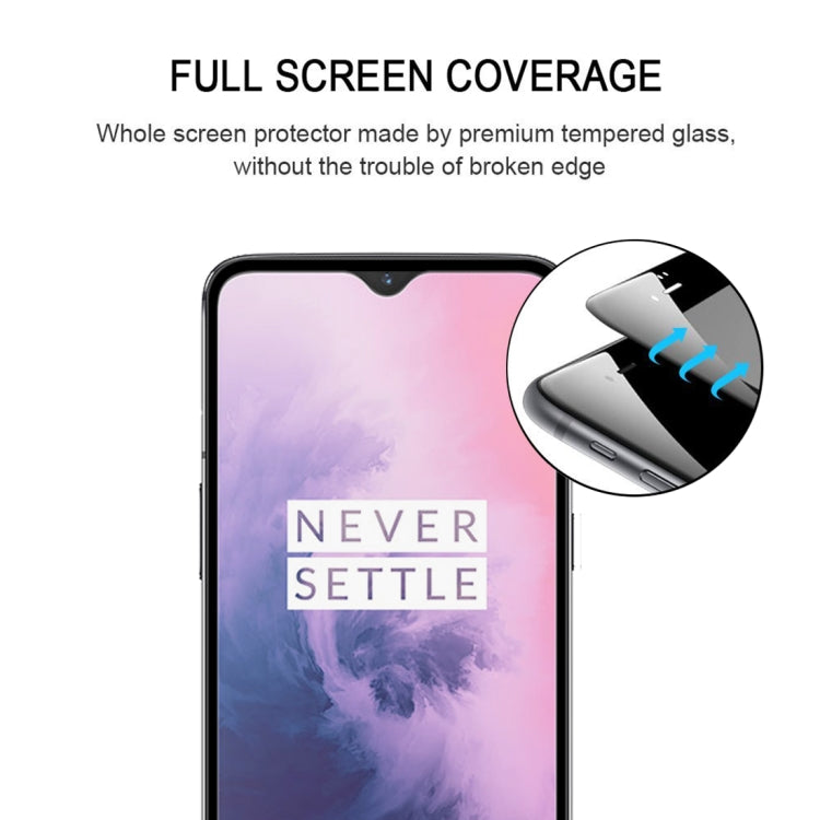 25 PCS 9H Full Screen Curved Edge Tempered Glass Film for OnePlus 7