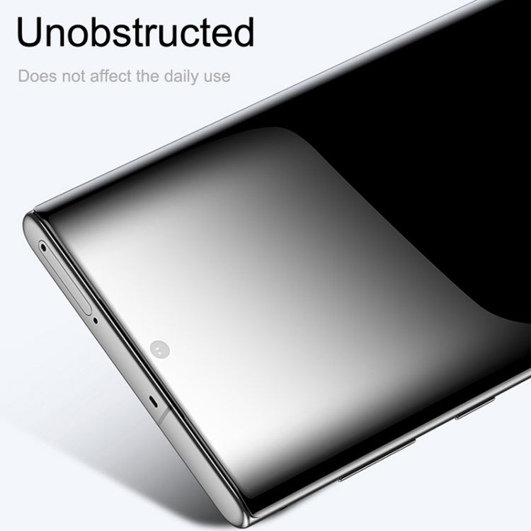 For Galaxy S10 5G  0.3mm 9H Surface Hardness 3D Curved Edge Glue Curved Full Screen Tempered Glass Film, Fingerprint Unlock Is Supported(Black)