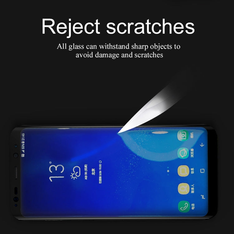 Lenuo DF for Galaxy S9 0.3mm 9H Surface Hardness 3D Full Screen Tempered Glass Screen Film(Black)