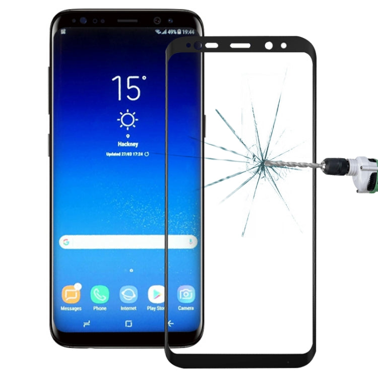 Lenuo DF for Galaxy S9 0.3mm 9H Surface Hardness 3D Full Screen Tempered Glass Screen Film(Black)