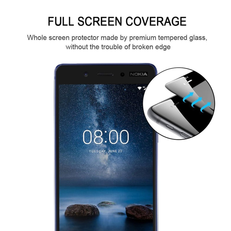 Full Glue Full Cover Screen Protector Tempered Glass film for Nokia 5