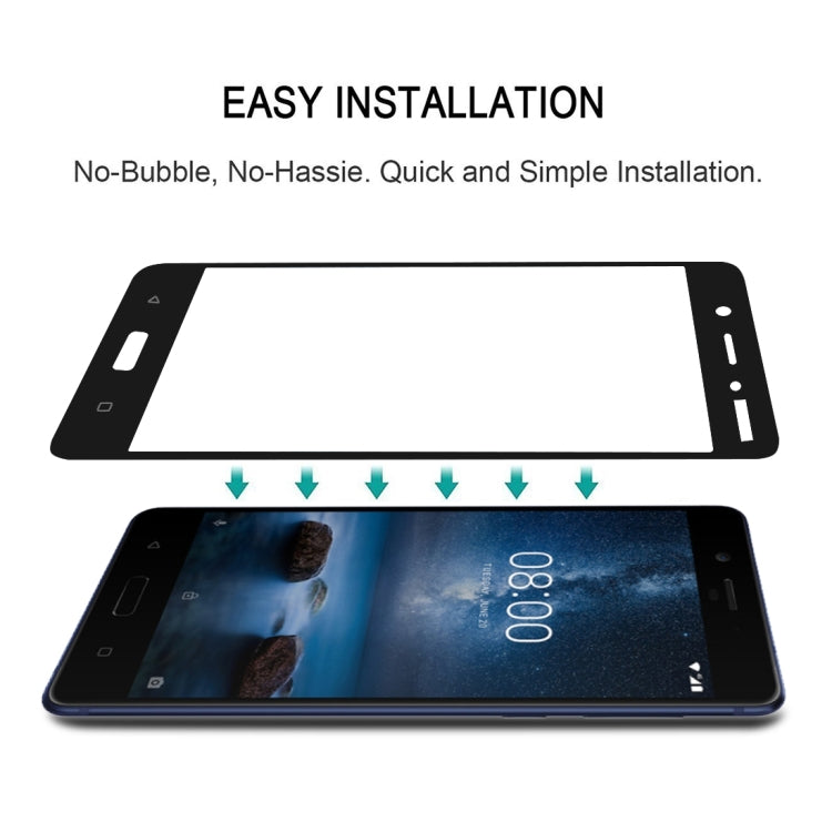 Full Glue Full Cover Screen Protector Tempered Glass film for Nokia 1 Plus
