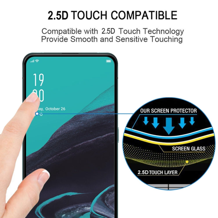 25 PCS Full Cover ScreenProtector Tempered Glass Film for OPPO Reno 2