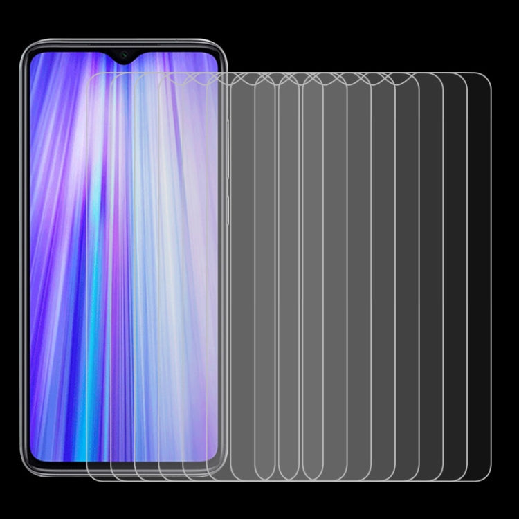 10 PCS 0.26mm 9H 2.5D Tempered Glass Film for Xiaomi Redmi Note 8 Pro