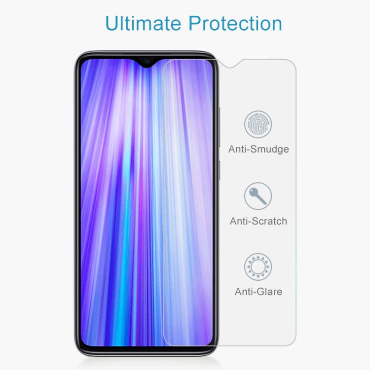 50 PCS for Xiaomi Redmi Note 8 Pro Ultra Slim 9H 2.5D Tempered Glass Screen Protective Film