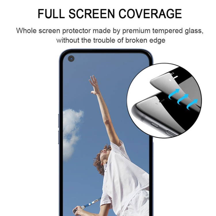 For OPPO A52 Full Glue Full Screen Tempered Glass Film