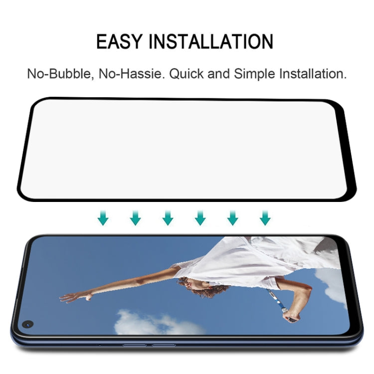 For OPPO A52 25 PCS Full Glue Full Screen Tempered Glass Film