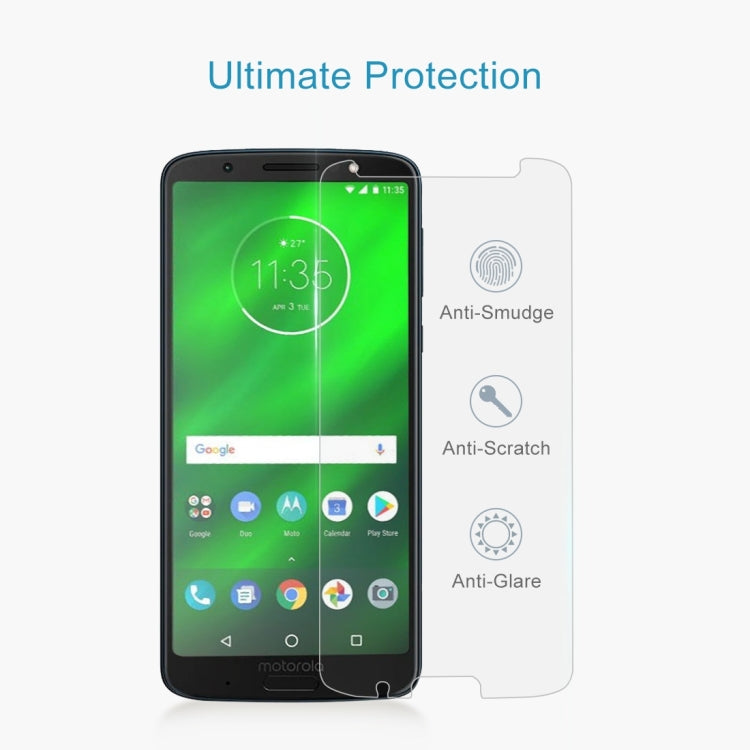 100 PCS 0.26mm 9H 2.5D Tempered Glass Film for Motorola Moto G6 Plus