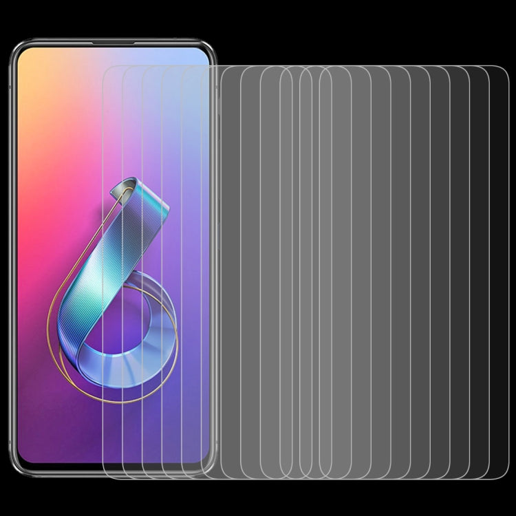 100 PCS 0.26mm 9H 2.5D Tempered Glass Film for Asus Zenfone 6 ZS630KL