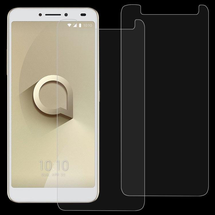 2 PCS 0.26mm 9H 2.5D Tempered Glass Film for Alcatel 3V