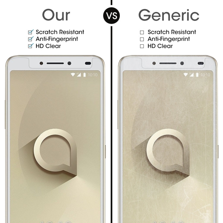 2 PCS 0.26mm 9H 2.5D Tempered Glass Film for Alcatel 3V