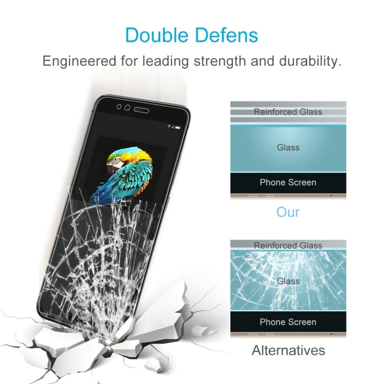 2 PCS 0.26mm 9H 2.5D Tempered Glass Film for Lenovo S5