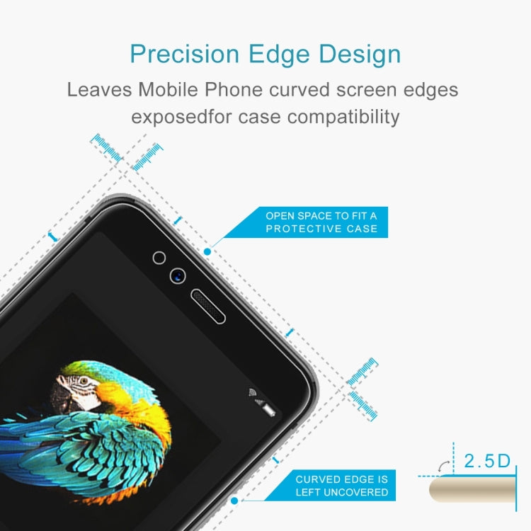 100 PCS 0.26mm 9H 2.5D Tempered Glass Film for Lenovo S5