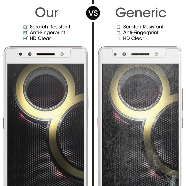 100 PCS 0.26mm 9H 2.5D Tempered Glass Film for Lenovo K8 Note