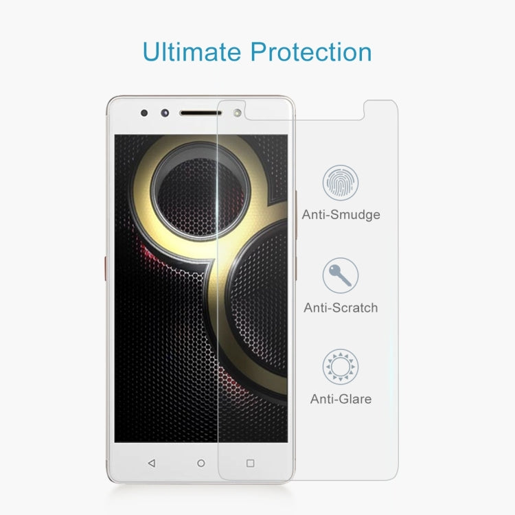100 PCS 0.26mm 9H 2.5D Tempered Glass Film for Lenovo K8 Note