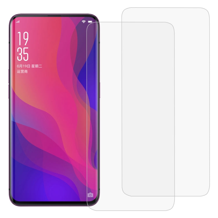 2 PCS 3D Curved Full Cover Soft PET Film Screen Protector for OPPO Find X