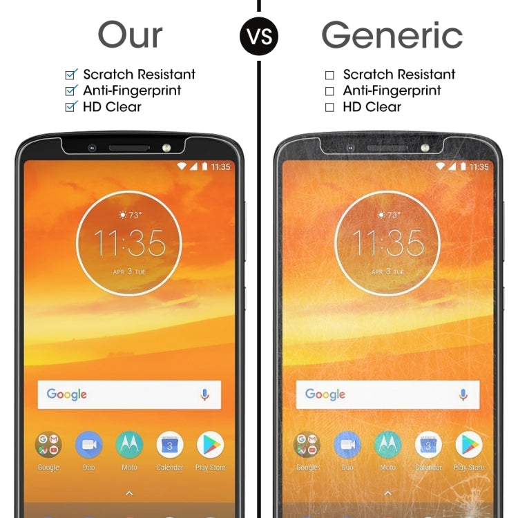 50 PCS 0.26mm 9H 2.5D Tempered Glass Film for Motorola Moto E5 Plus