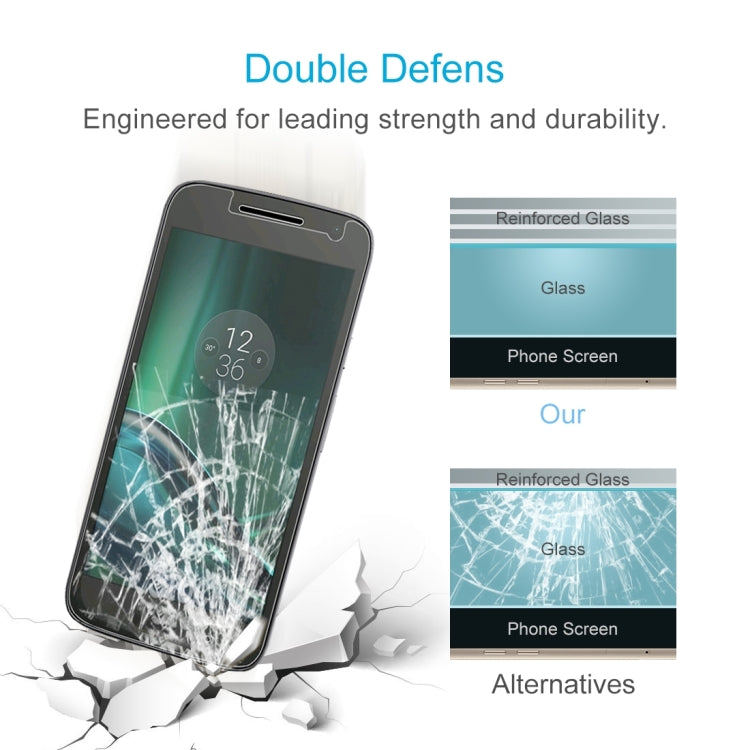 100 PCS 0.26mm 9H 2.5D Tempered Glass Film for Motorola Moto G4 Play