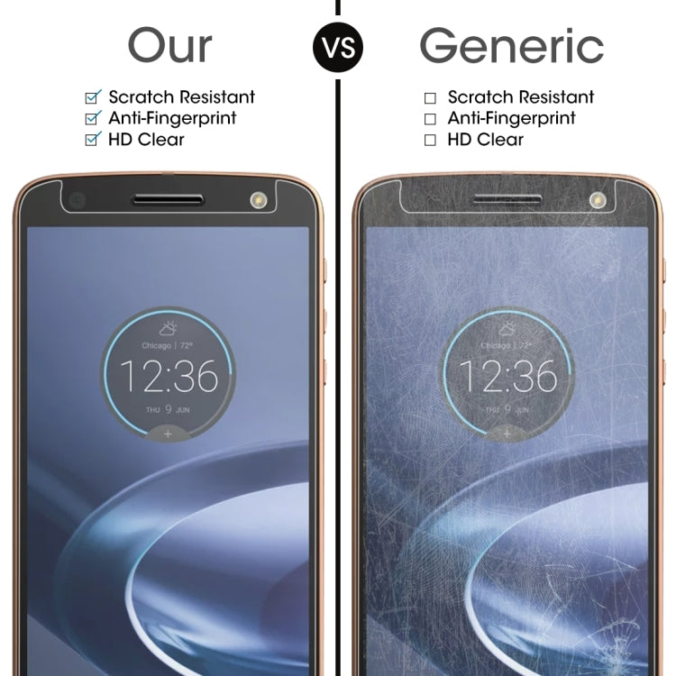 2 PCS 0.26mm 9H 2.5D Tempered Glass Film for Motorola Moto Z Force