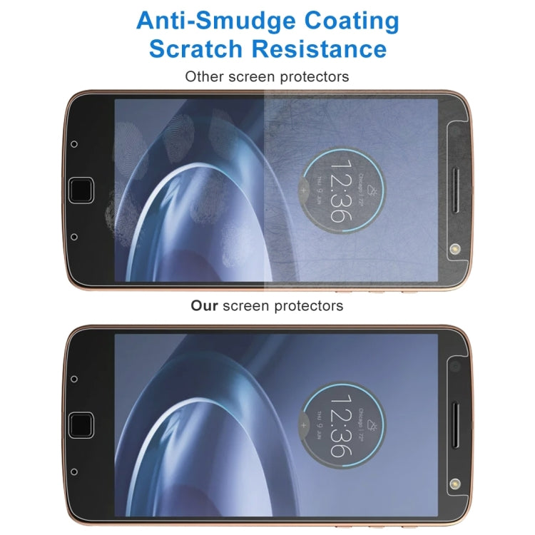 2 PCS 0.26mm 9H 2.5D Tempered Glass Film for Motorola Moto Z Force