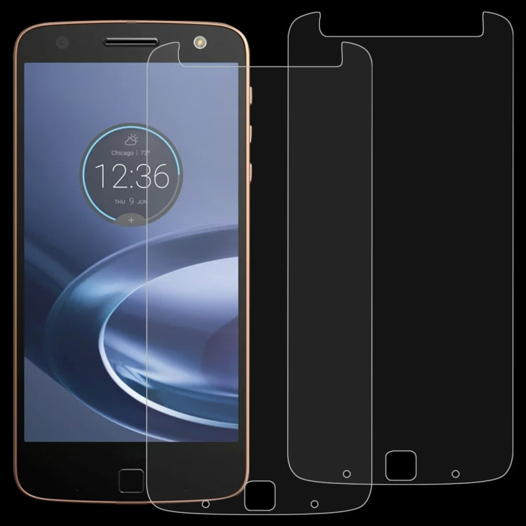 2 PCS 0.26mm 9H 2.5D Tempered Glass Film for Motorola Moto Z Force