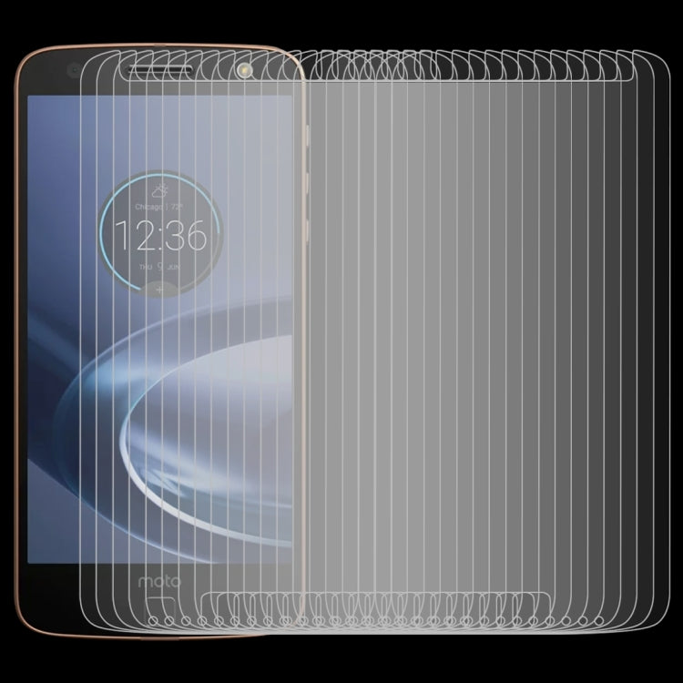 50 PCS 0.26mm 9H 2.5D Tempered Glass Film for Motorola Moto Z Force
