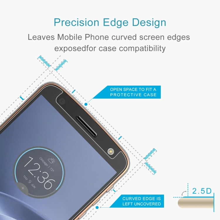100 PCS 0.26mm 9H 2.5D Tempered Glass Film for Motorola Moto Z Force