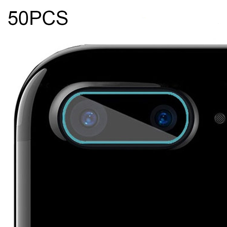 50 PCS Soft Fiber Back Camera Lens Film for iPhone 7 Plus