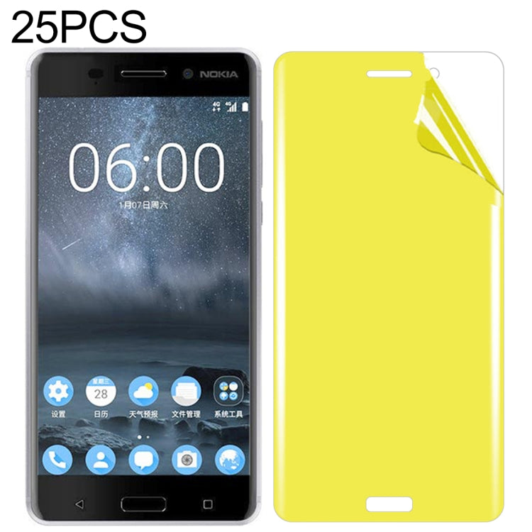 25 PCS For Nokia 6 Soft TPU Full Coverage Front Screen Protector