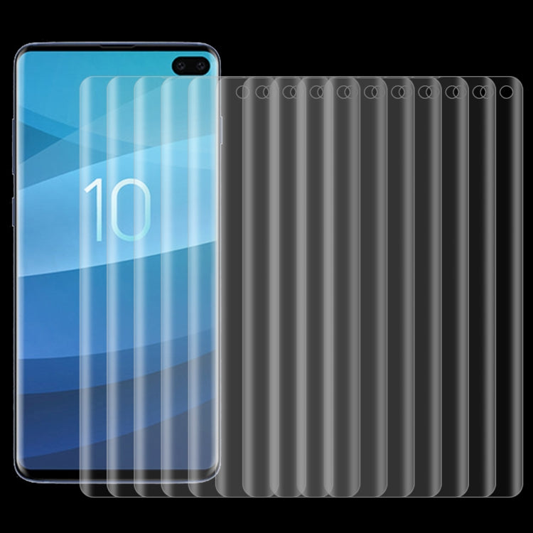 50 PCS Non-full PET Soft Screen Protector for Galaxy S10+