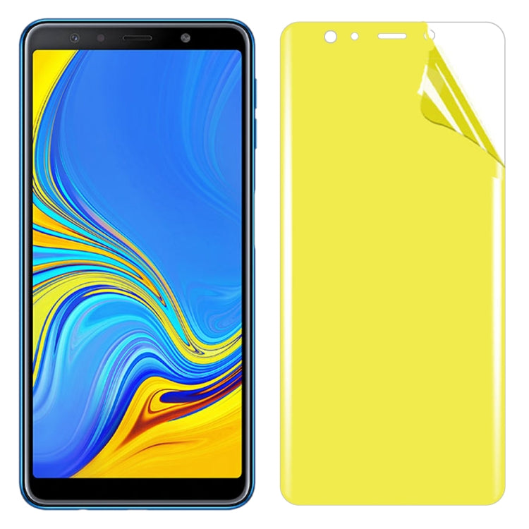 For Galaxy A7 (2018) Soft TPU Full Coverage Front Screen Protector
