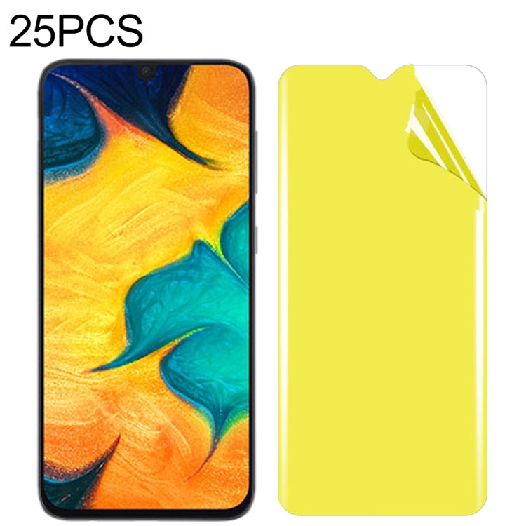 25 PCS For Galaxy A30 / A50 / A40s / M30 Soft TPU Full Coverage Front Screen Protector